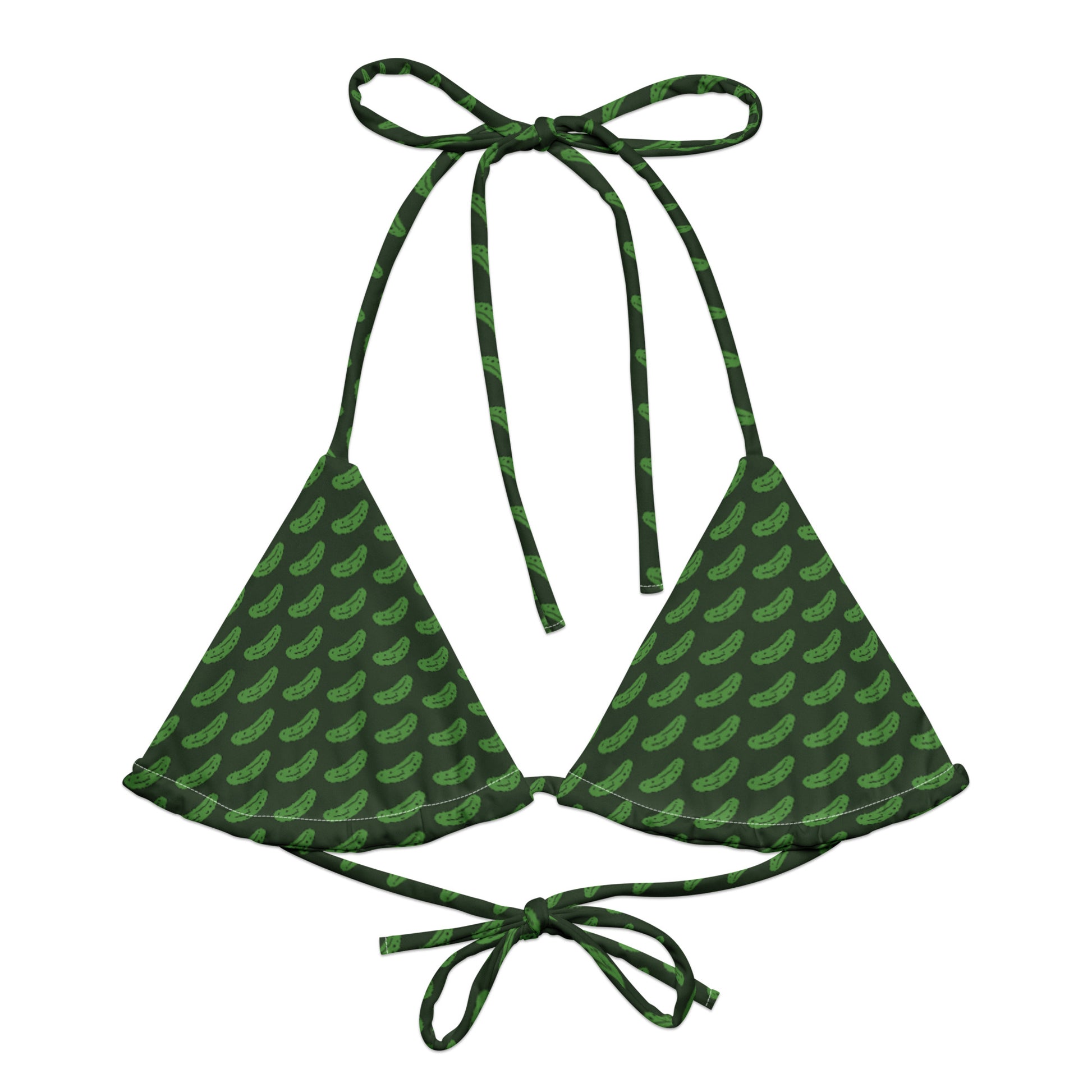 Green Pickles Recycled String Bikini Top