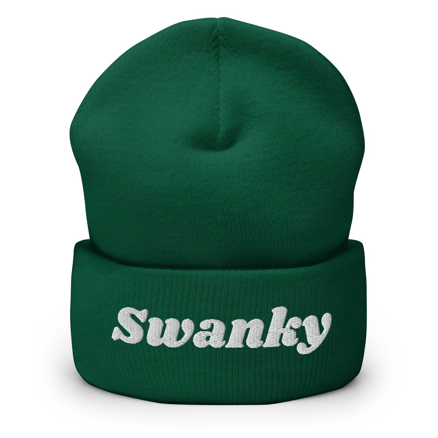 Green Swanky Cuffed Beanie