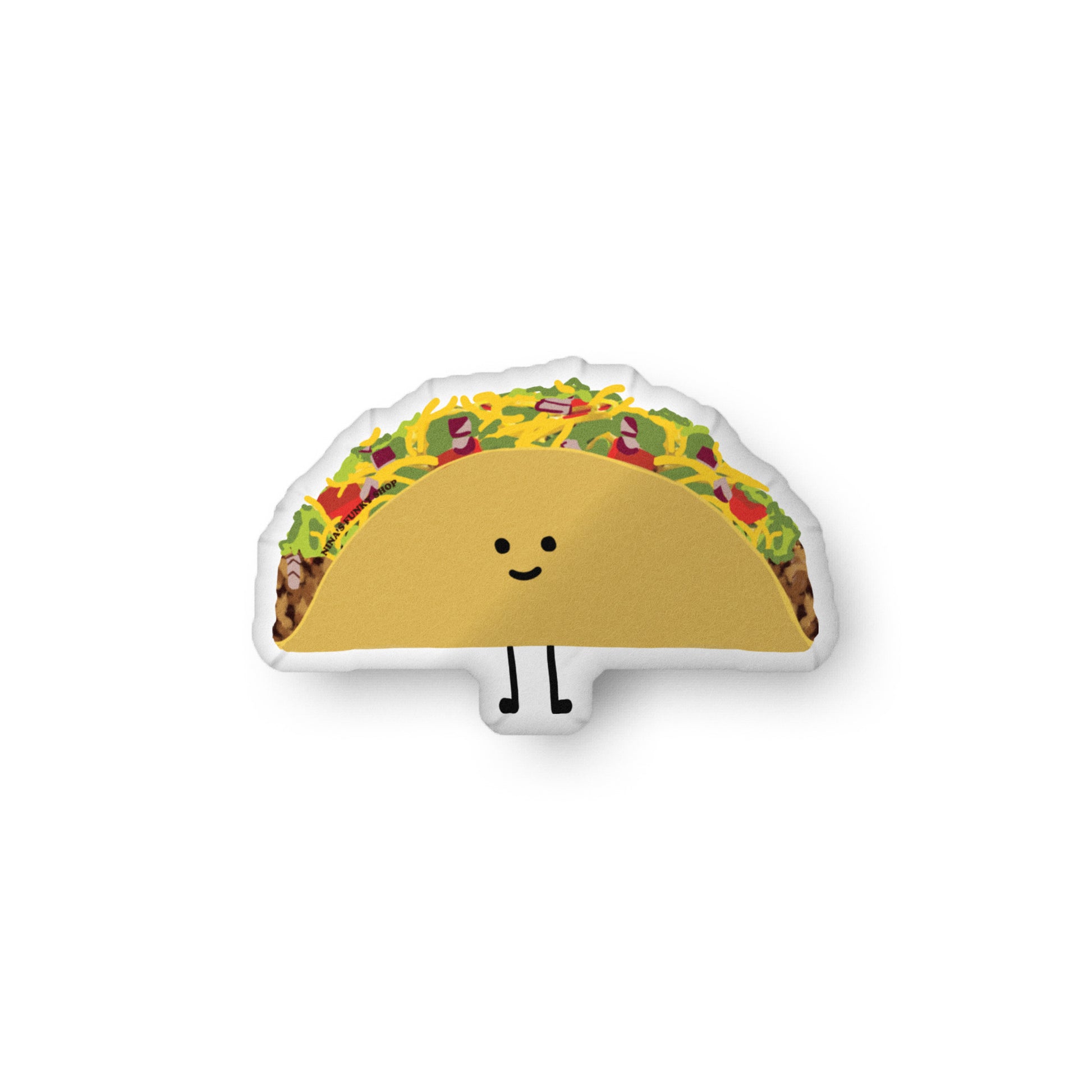 Happy Taco Shaped Pillow 2