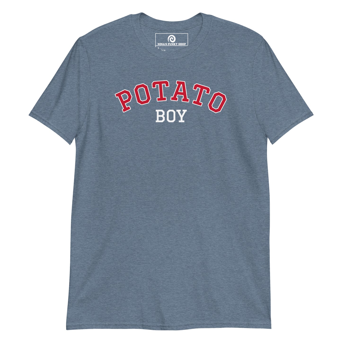 Heather Indigo Potato Boy T-Shirt