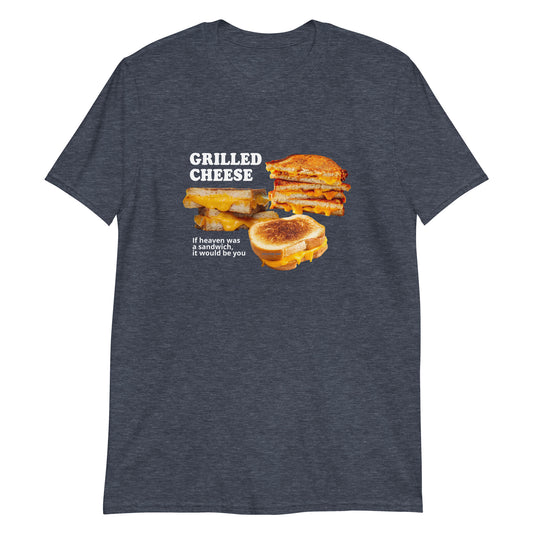 Heather Navy Grilled Cheese Heaven T-Shirt