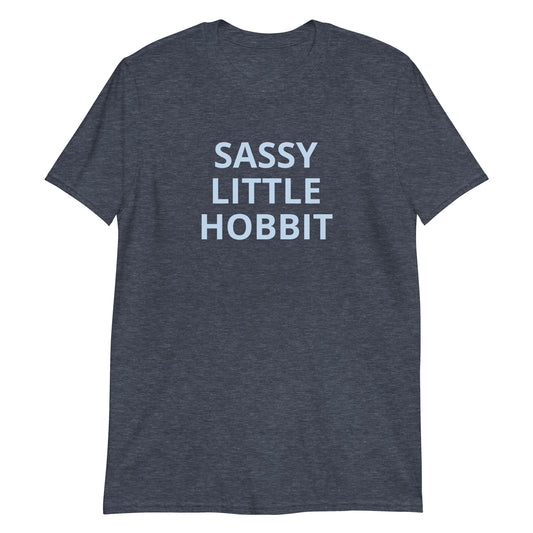 Heather Navy Sassy Little Hobbit T-Shirt