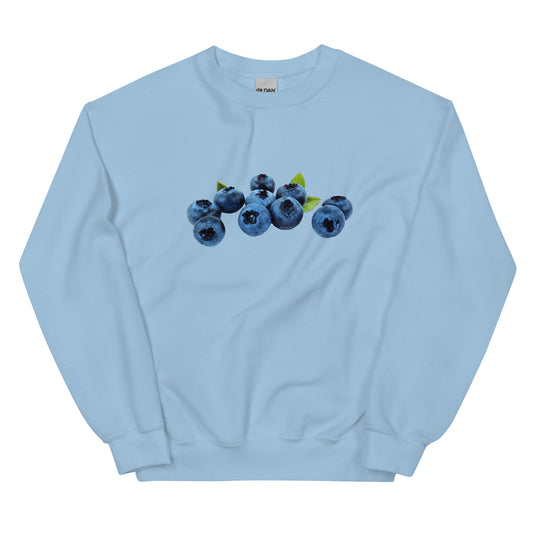 Light Blue Blueberries Sweatshirt