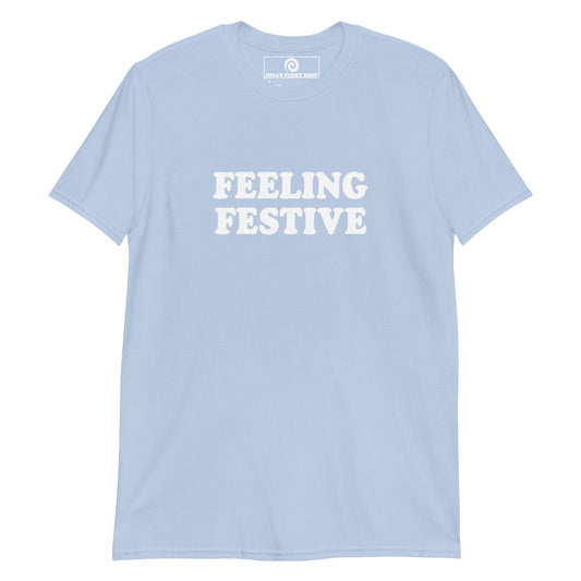 Light Blue Feeling Festive T-Shirt