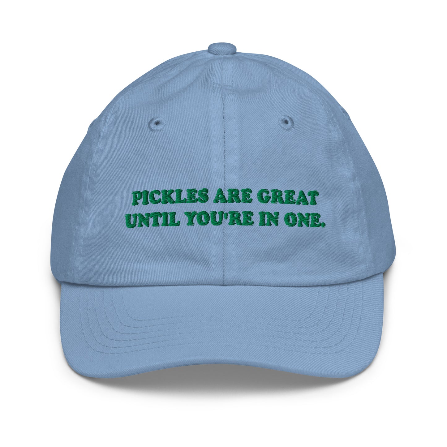 Light Blue Pickles Are Great Until You're In Once Kids Baseball Hat