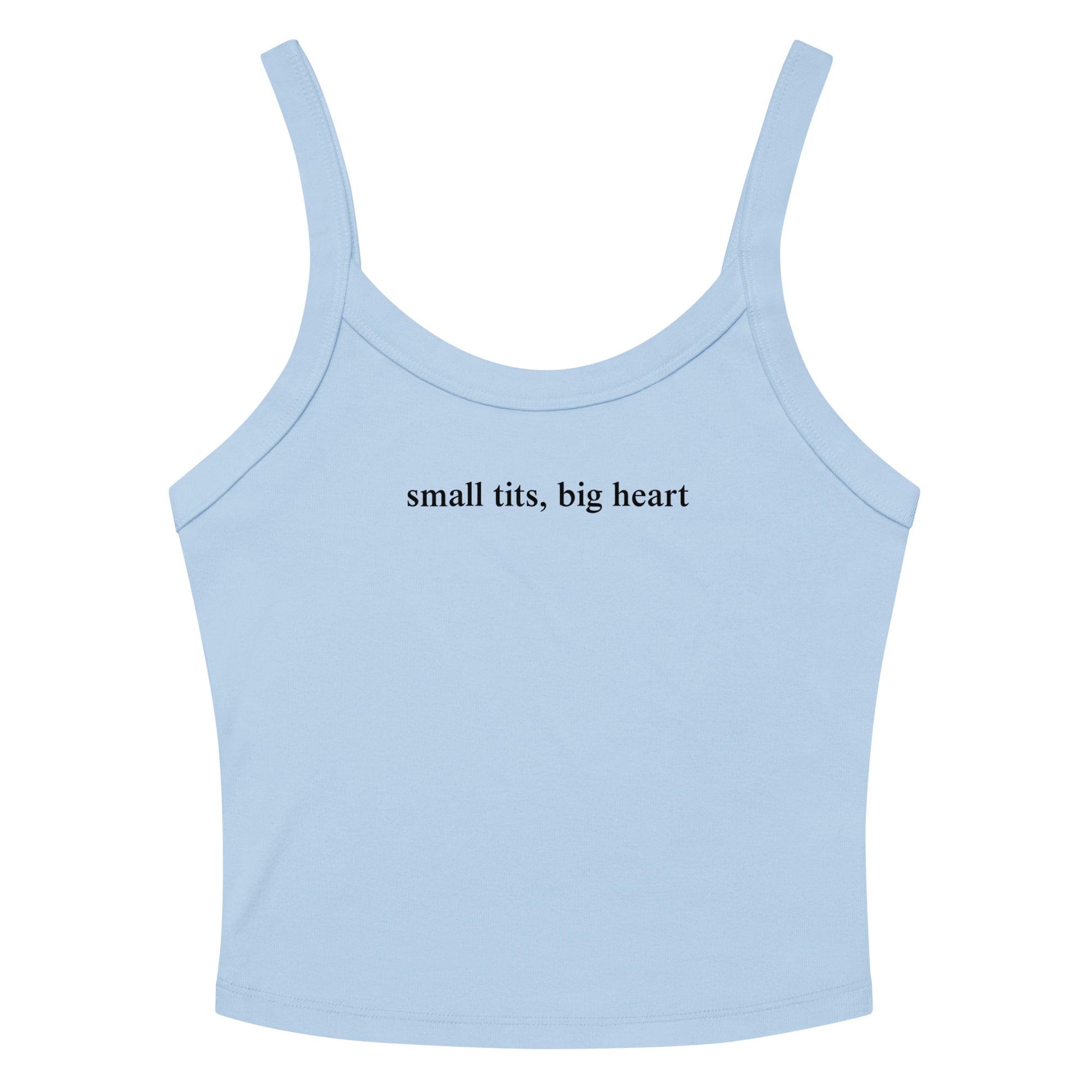 Light Blue Small Tits, Big Heart Tank Top