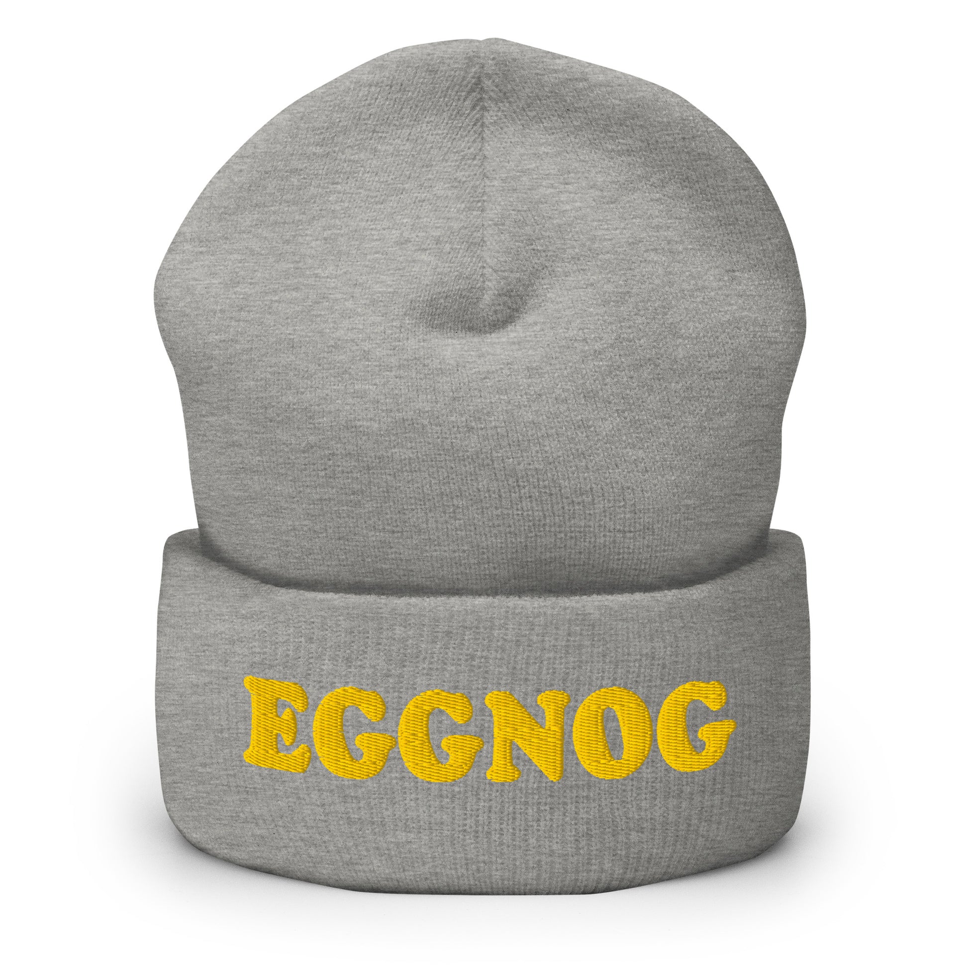 Light Gray Eggnog Cuffed Beanie