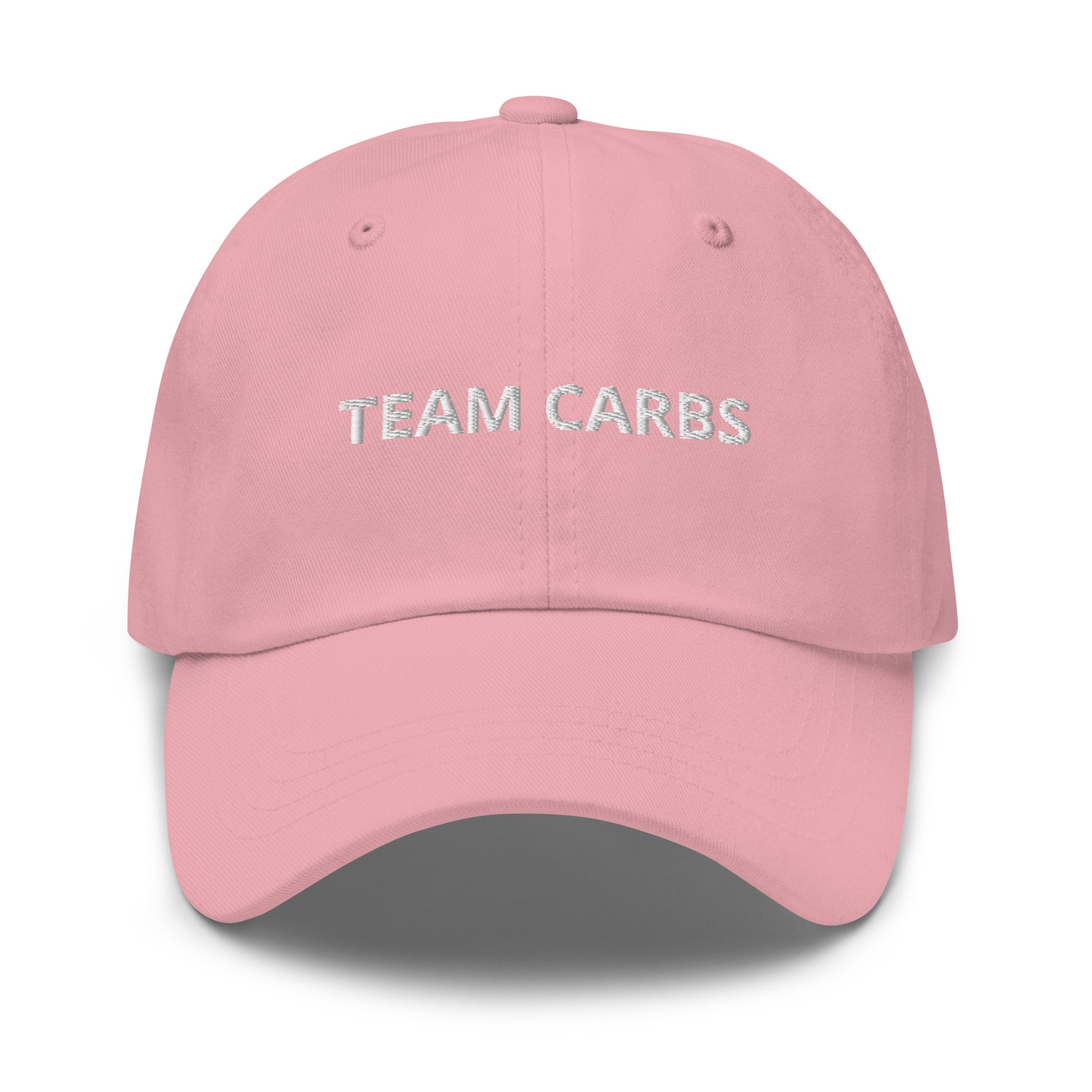 Light pink Team Carbs Dad Hat