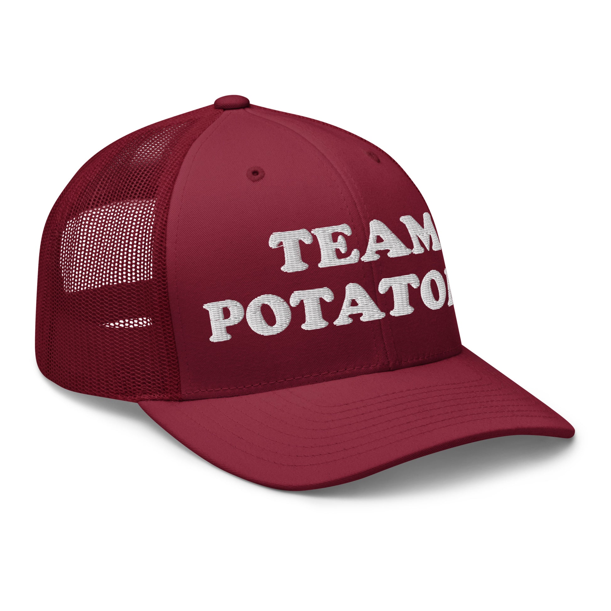 Maroon Team Potatoes Trucker Hat