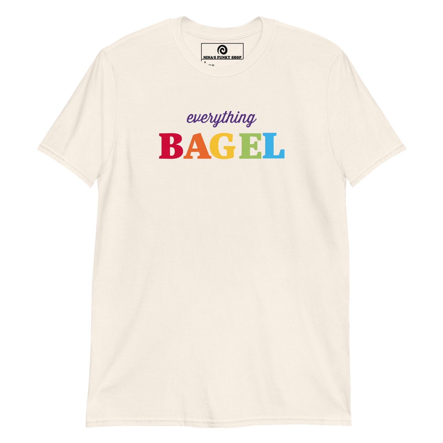 Natural Color Everything Bagel Pride T-Shirt