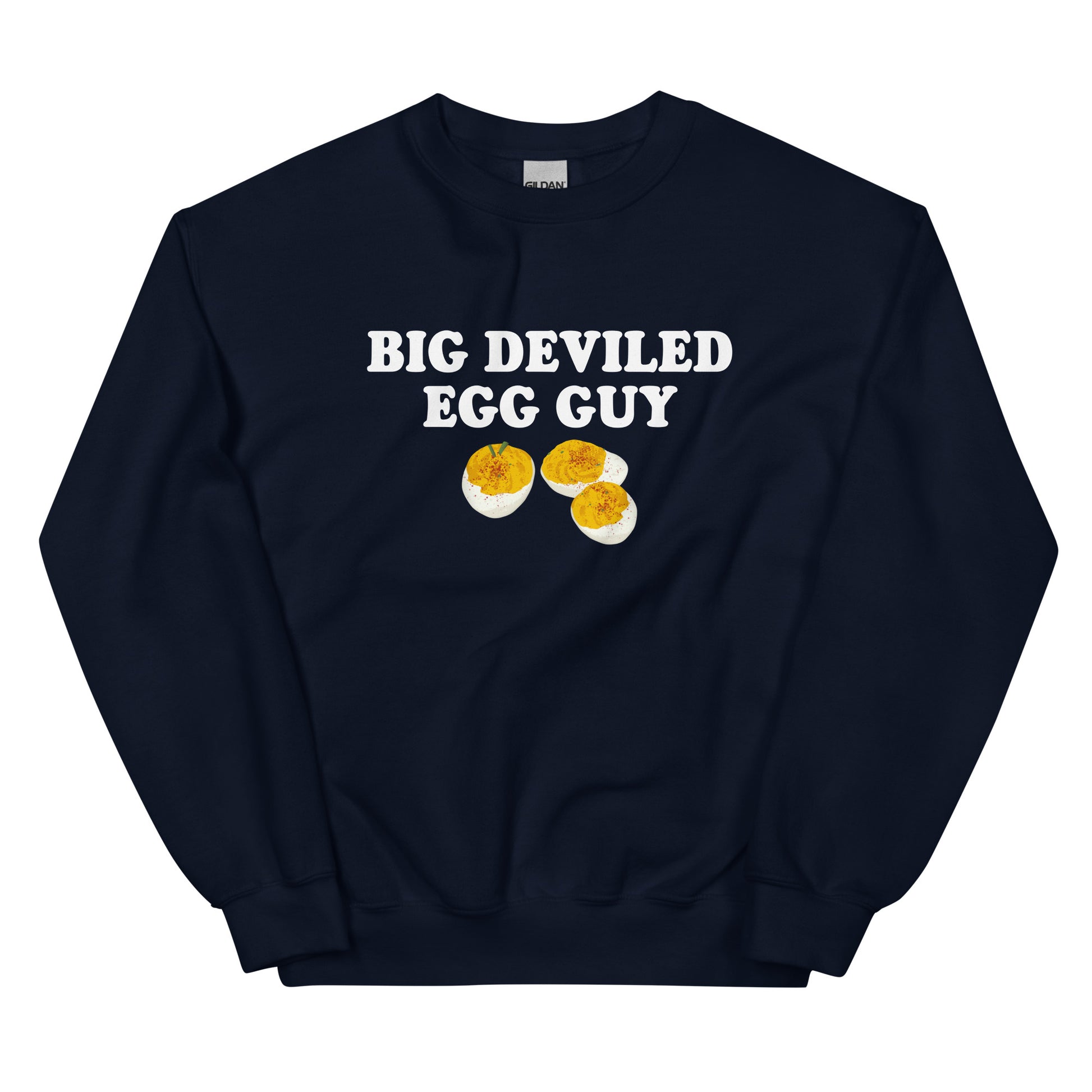 Navy Big Deviled Egg Guy Sweatshirt