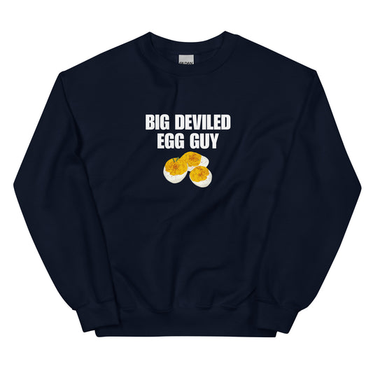 Navy Big Deviled Egg Guy Sweatshirt