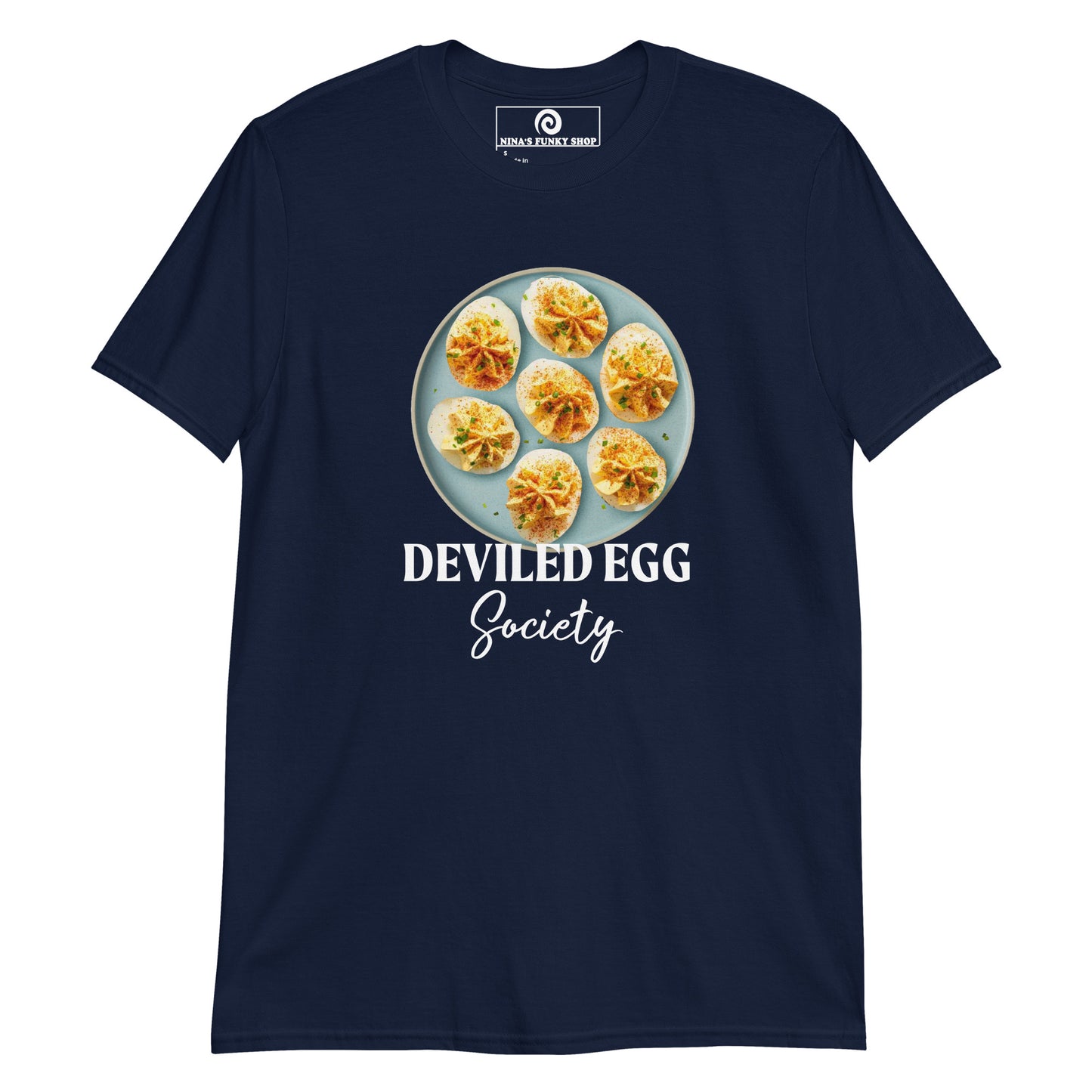 Navy Deviled Egg Plate T-Shirt