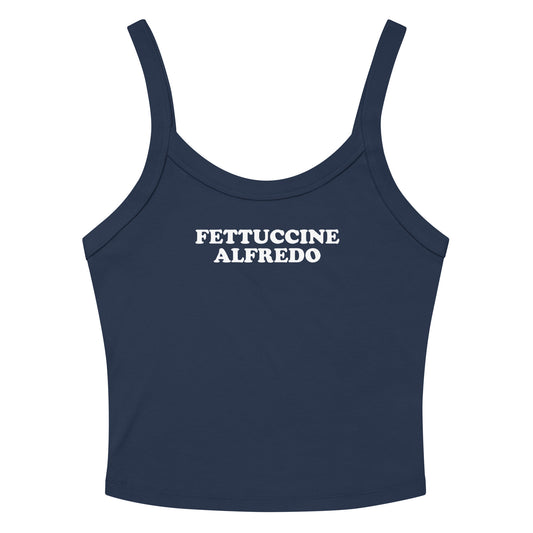 Navy Fettuccine Alfredo Tank Top