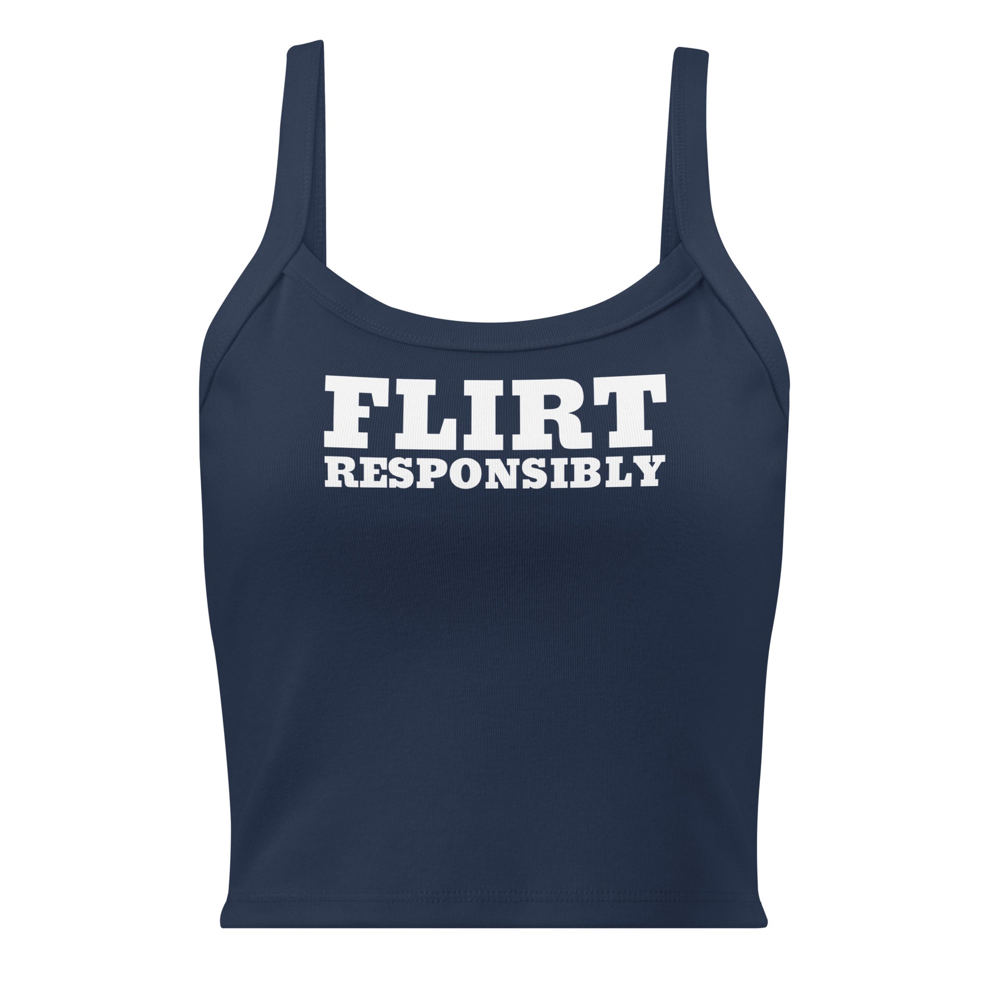 Navy Flirt Responsibly Tank Top