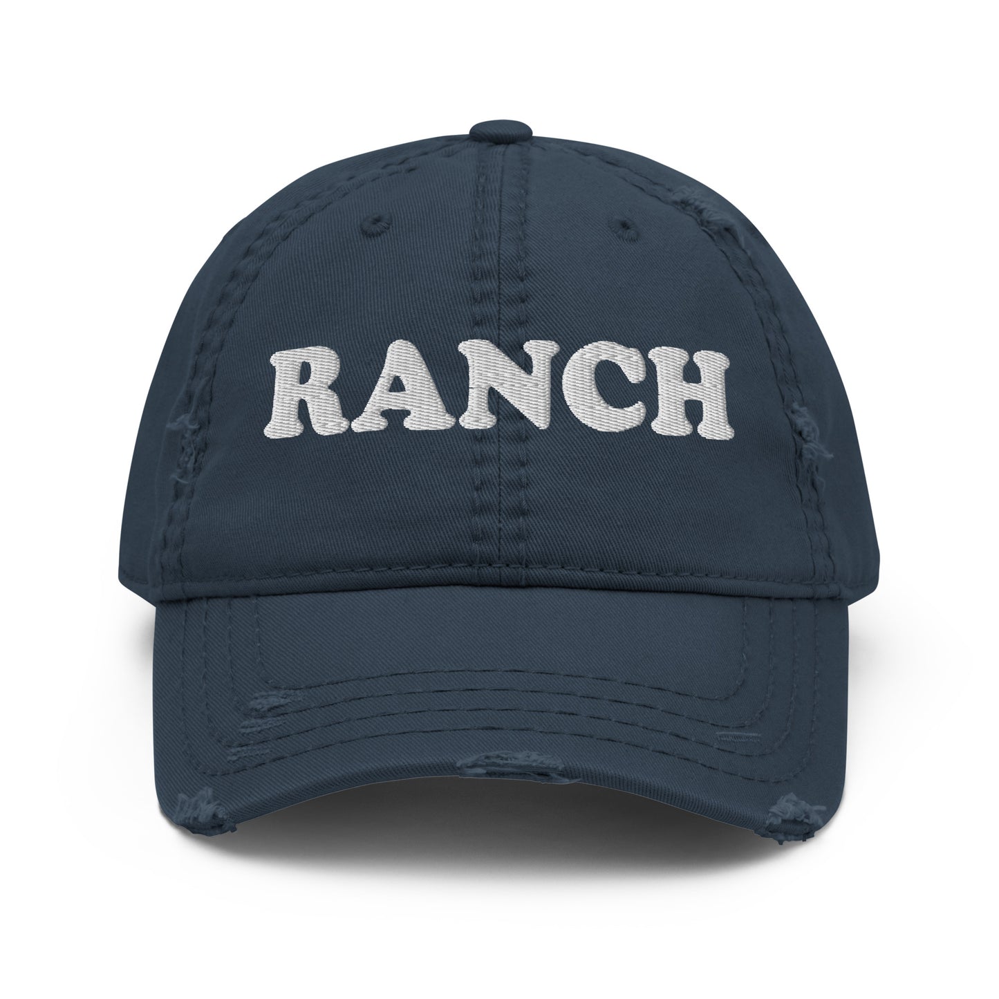 Navy Ranch Distressed Dad Hat