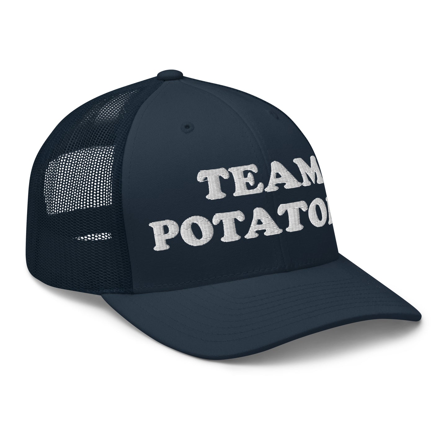 Navy Team Potatoes Trucker Hat