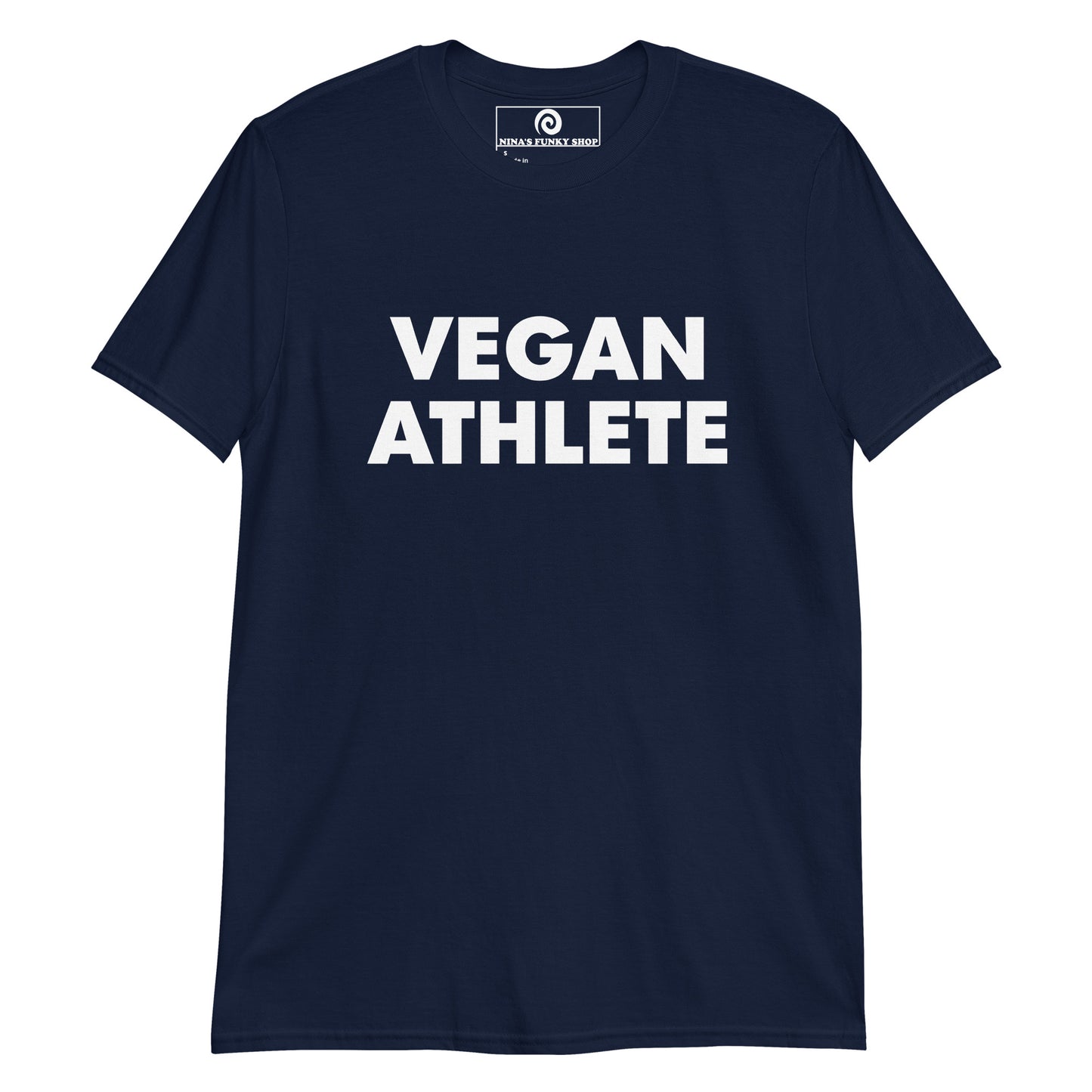 Navy Vegan Athlete T-Shirt