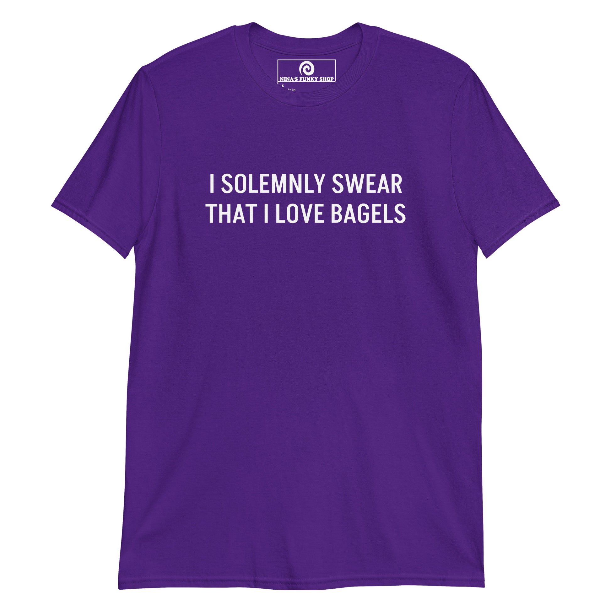 Purple bagel t-shirt