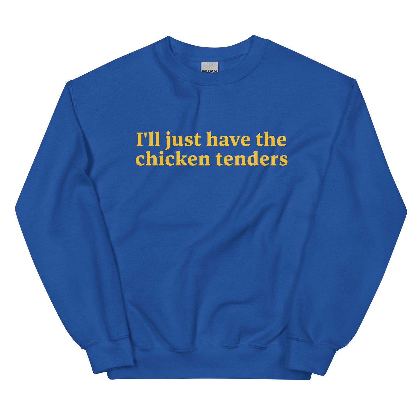 Royal Blue Chicken Tenders Crewneck Sweatshirt