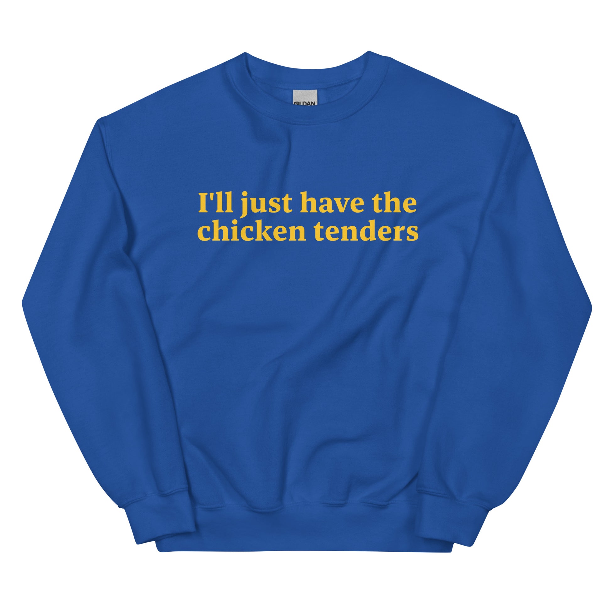 Royal Blue Chicken Tenders Crewneck Sweatshirt