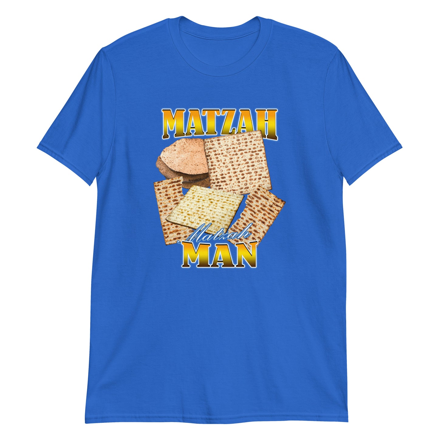 Royal Blue Matzah Matzah Man Graphic T-Shirt