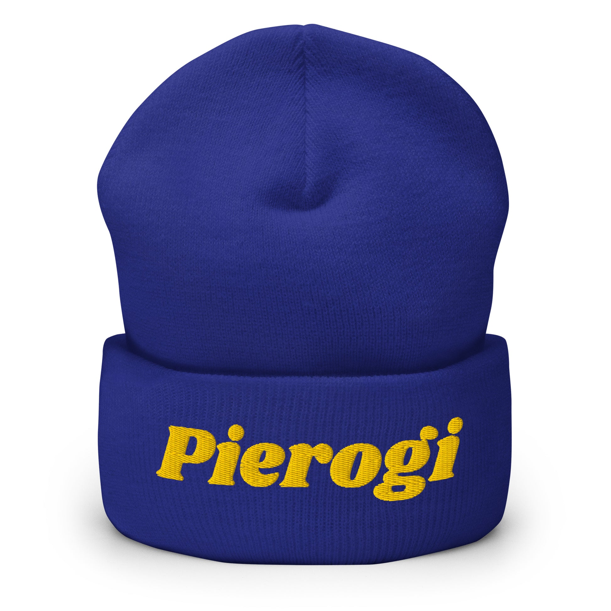 Royal Blue Pierogi Cuffed Beanie