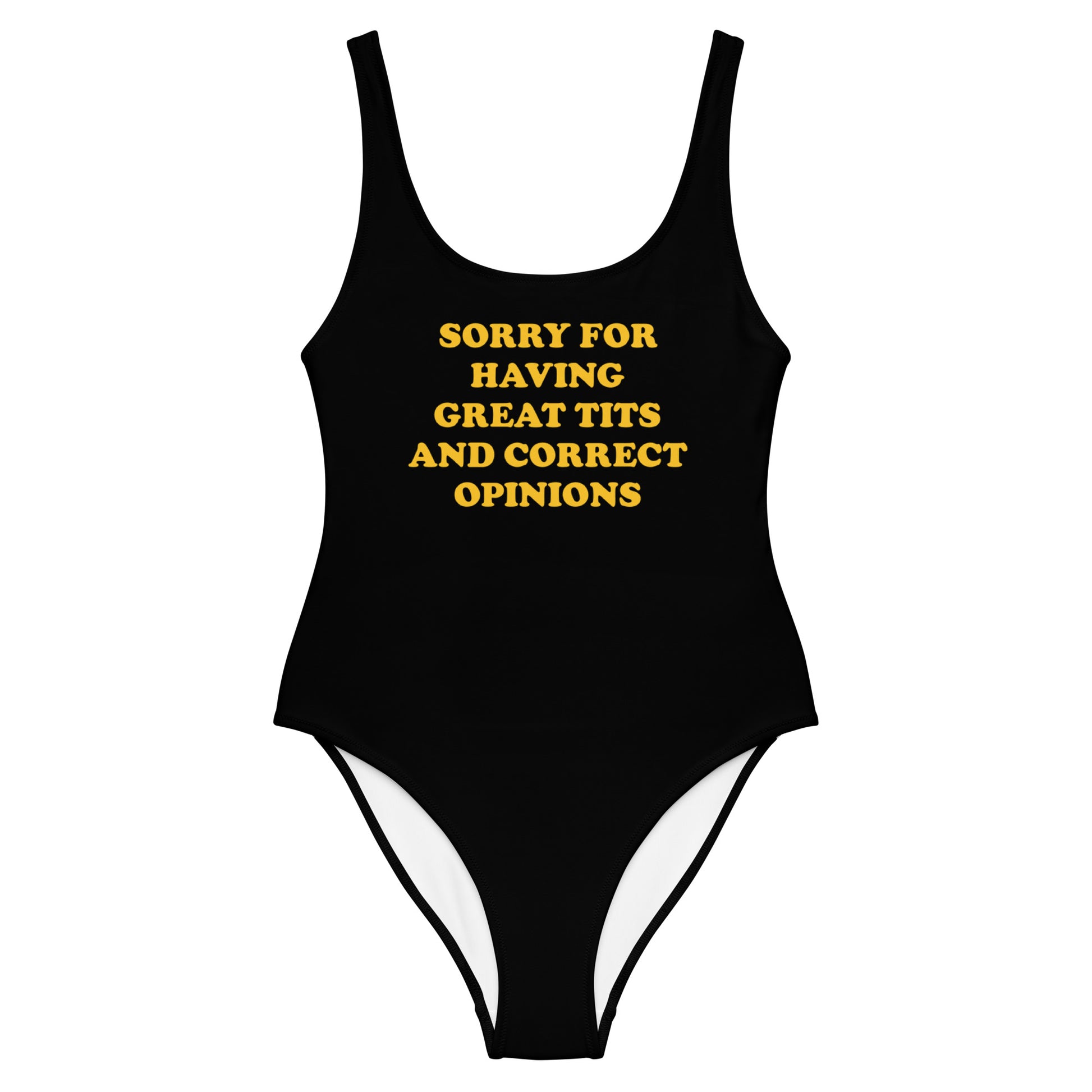 Sorry For Having Great Tits and Correct Opinions One-Piece Swimsuit