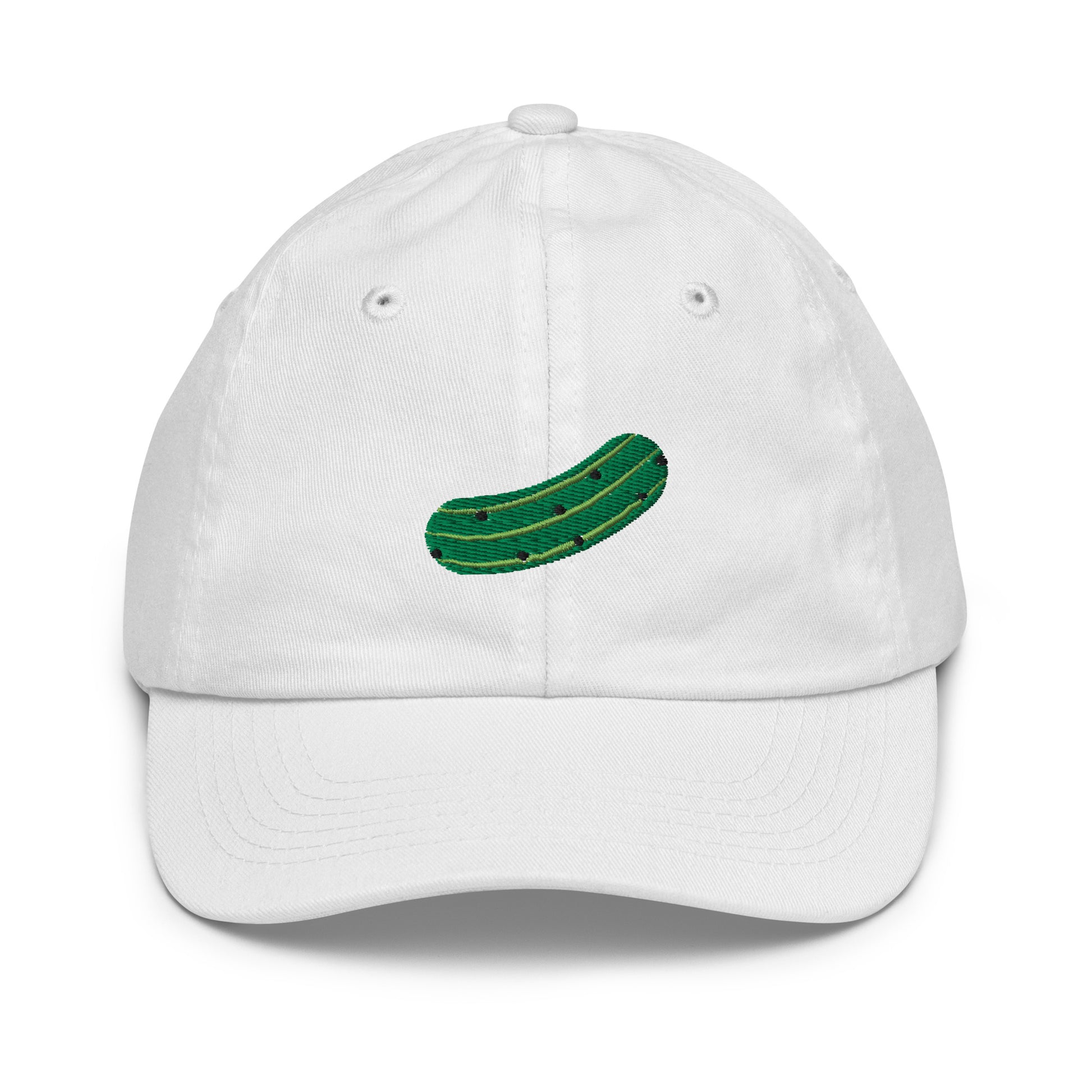 White Pickle Kids Baseball Hat