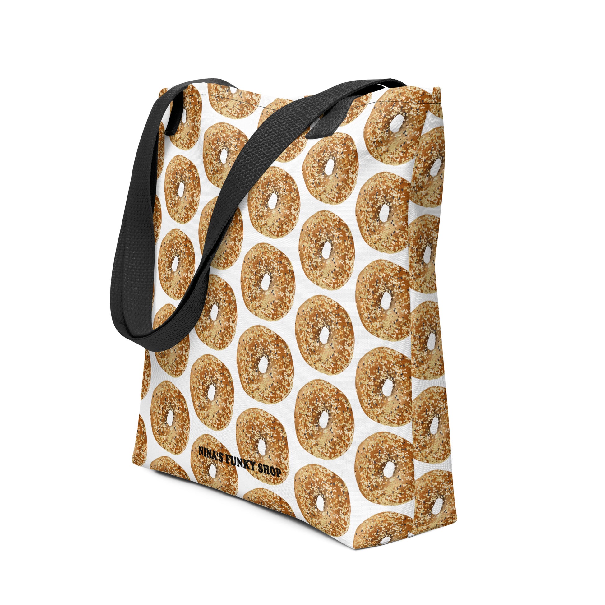 Everything bagel tote bag