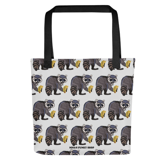 Raccoon tote bag