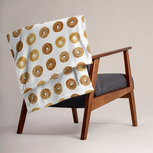 Bagels Throw Blanket