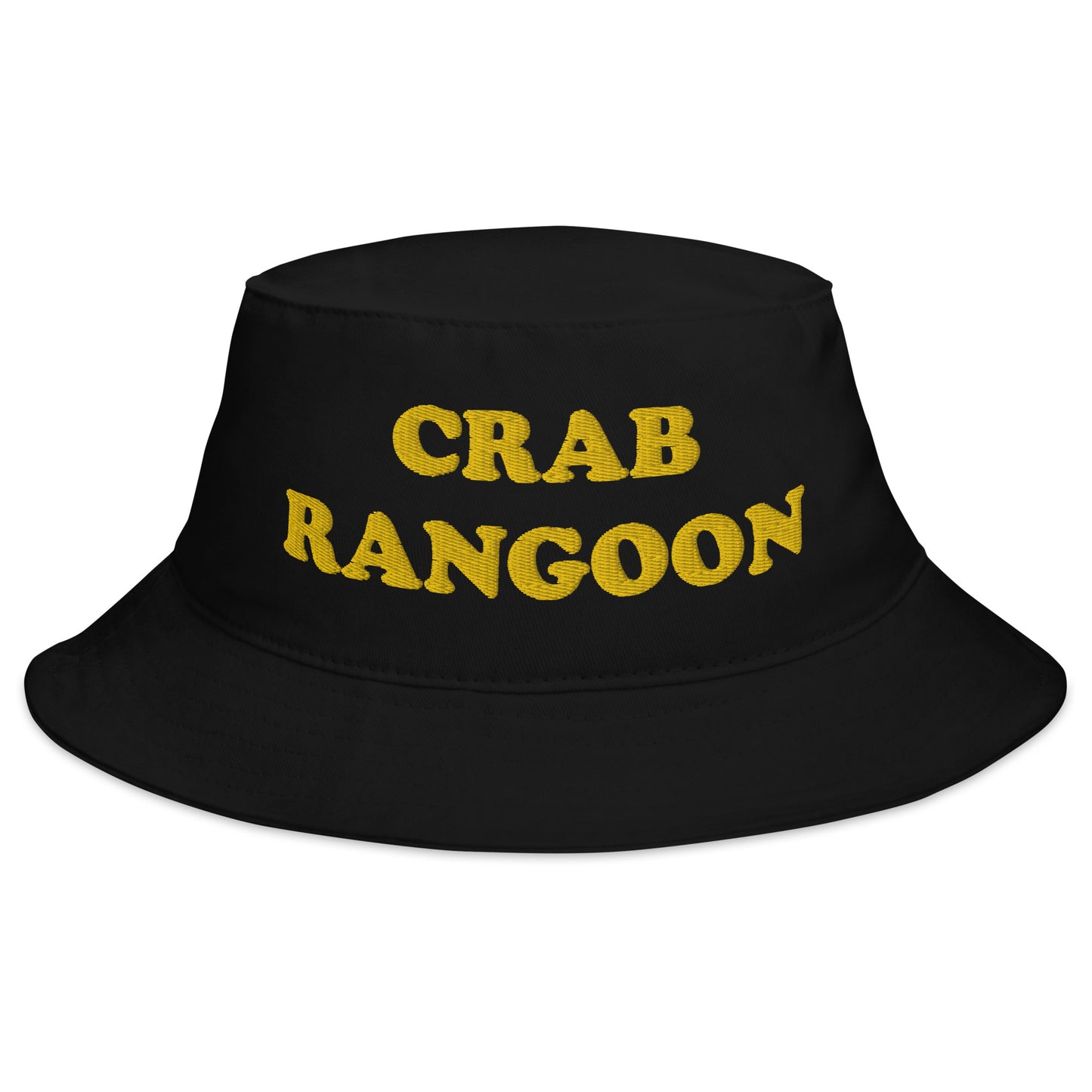 Black  Crab Rangoon Bucket Hat - Love Crab Rangoon? Looking for a funny foodie hat? This Crab Rangoon Bucket Hat is just what you need! It's a quirky hat that's comfortable and comes in a variety of colors with "Charcuterie King", expertly embroidered across the front. The perfect weird hat for Crab Rangoon enthusiasts and foodies of all kinds.