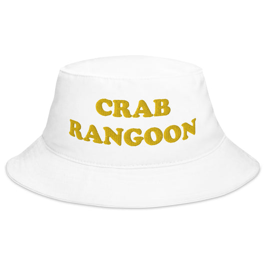 White Crab Rangoon Bucket Hat - Love Crab Rangoon? Looking for a funny foodie hat? This Crab Rangoon Bucket Hat is just what you need! It's a quirky hat that's comfortable and comes in a variety of colors with "Charcuterie King", expertly embroidered across the front. The perfect weird hat for Crab Rangoon enthusiasts and foodies of all kinds. 