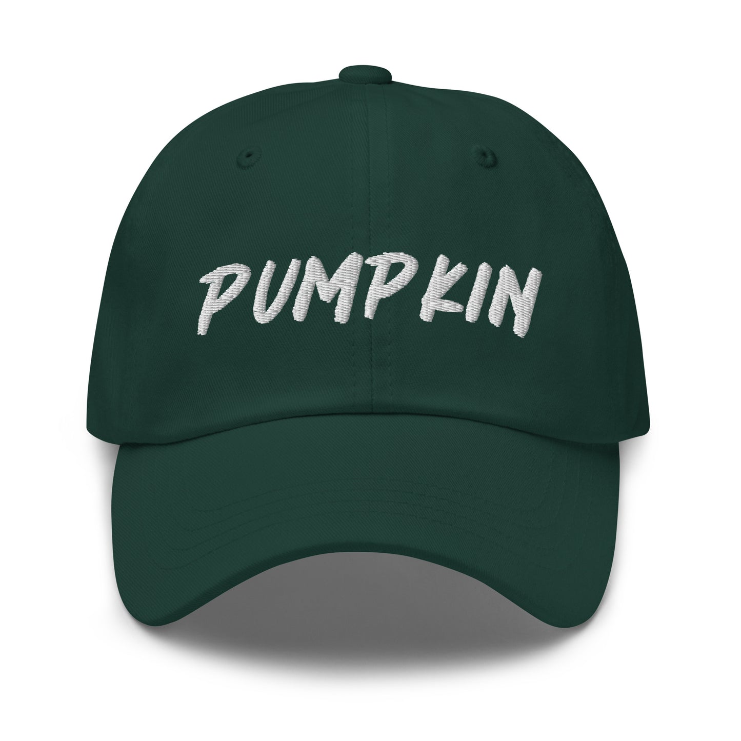 Green pumpkin dad hat from Nina's Funky Shop by ninanush - This pumpkin dad hat is not just for dads! It's a unisex dad hat, embroidered with the word "pumpkin" on the front. A classic dad hat for spooky season enthusiasts and pumpkin lovers of all kinds. Add a little personality to your everyday style with our unique pumpkin hat, designed by Nina and made just for you.