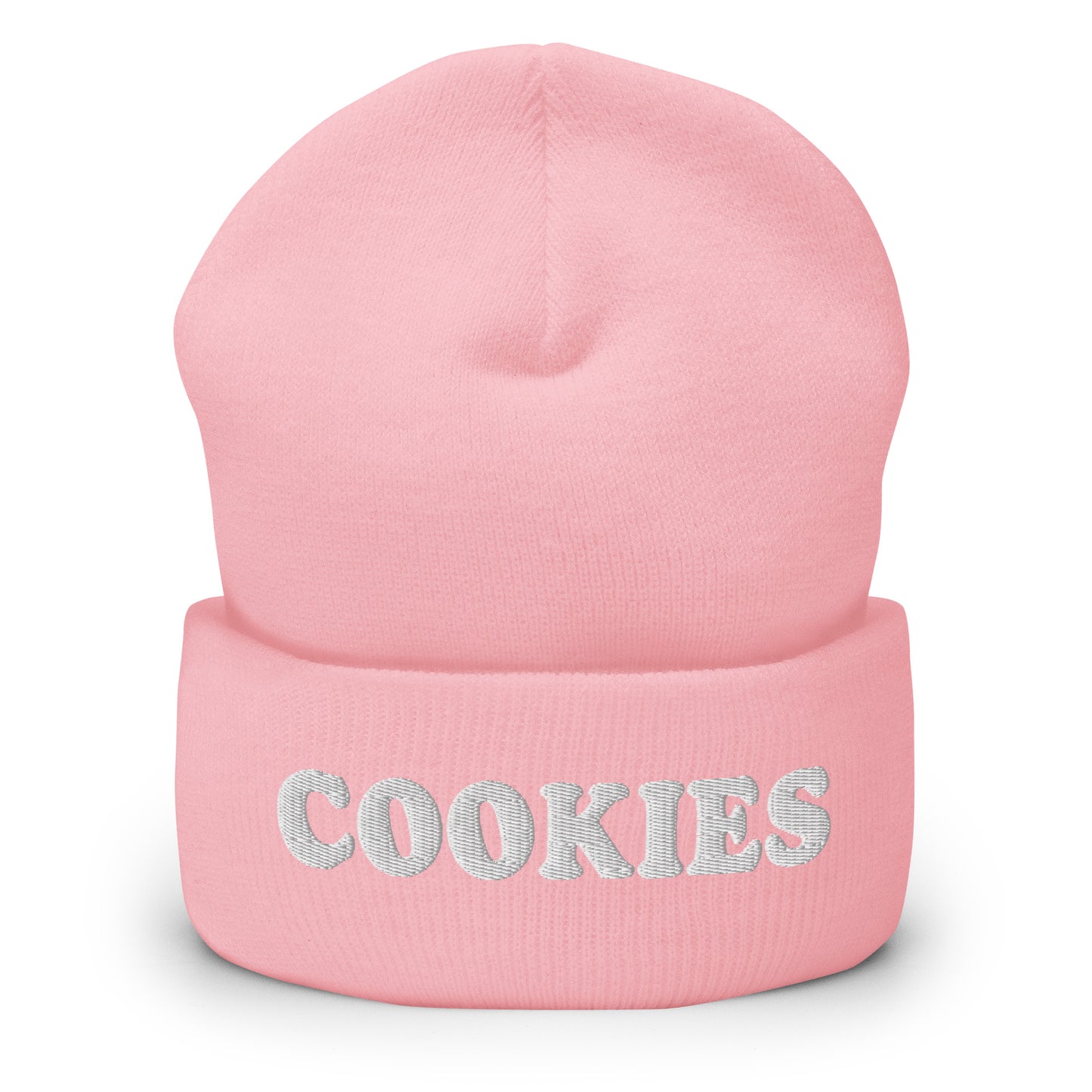 Pink Are you a cookie enthusiast? Looking for a gift for a aficionado? Our cozy and comfortable Cookie Beanie is expertly embroidered just for you. It's a perfect hat for cookie lovers and foodies of all kinds.