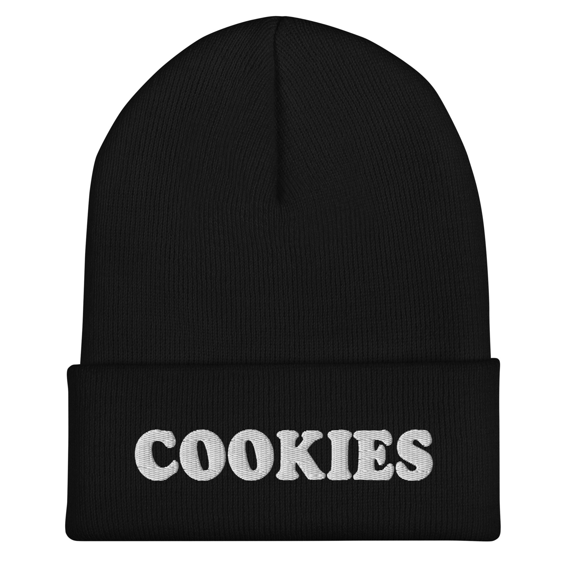 Black Are you a cookie enthusiast? Looking for a gift for a aficionado? Our cozy and comfortable Cookie Beanie is expertly embroidered just for you. It's a perfect hat for cookie lovers and foodies of all kinds.