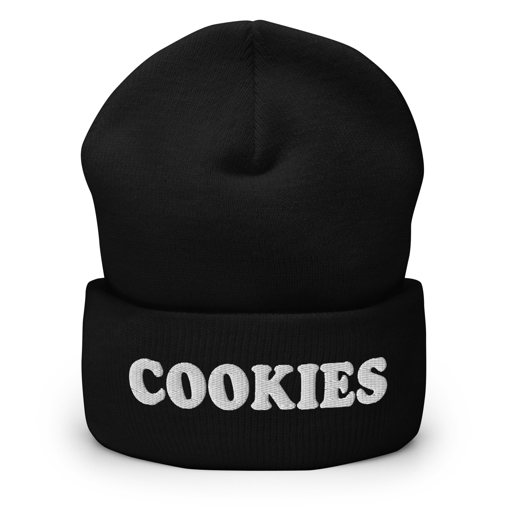 Black Are you a cookie enthusiast? Looking for a gift for a aficionado? Our cozy and comfortable Cookie Beanie is expertly embroidered just for you. It's a perfect hat for cookie lovers and foodies of all kinds.