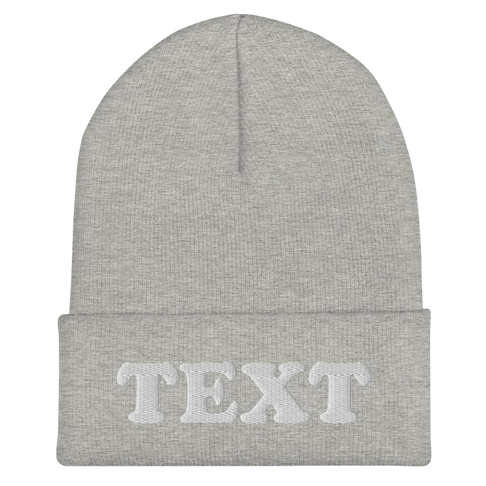 Customizable Cuffed Beanie