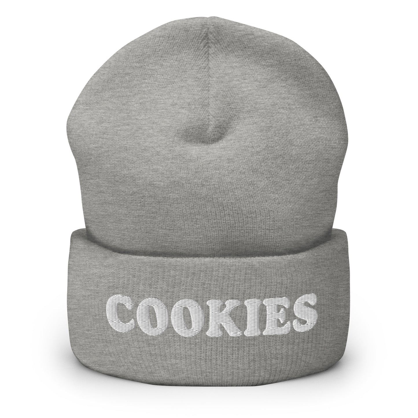 Gray Cookies Beanie - Are you a cookie enthusiast? Looking for a gift for a aficionado? Our cozy and comfortable Cookie Beanie is expertly embroidered just for you. It's a perfect hat for cookie lovers and foodies of all kinds.