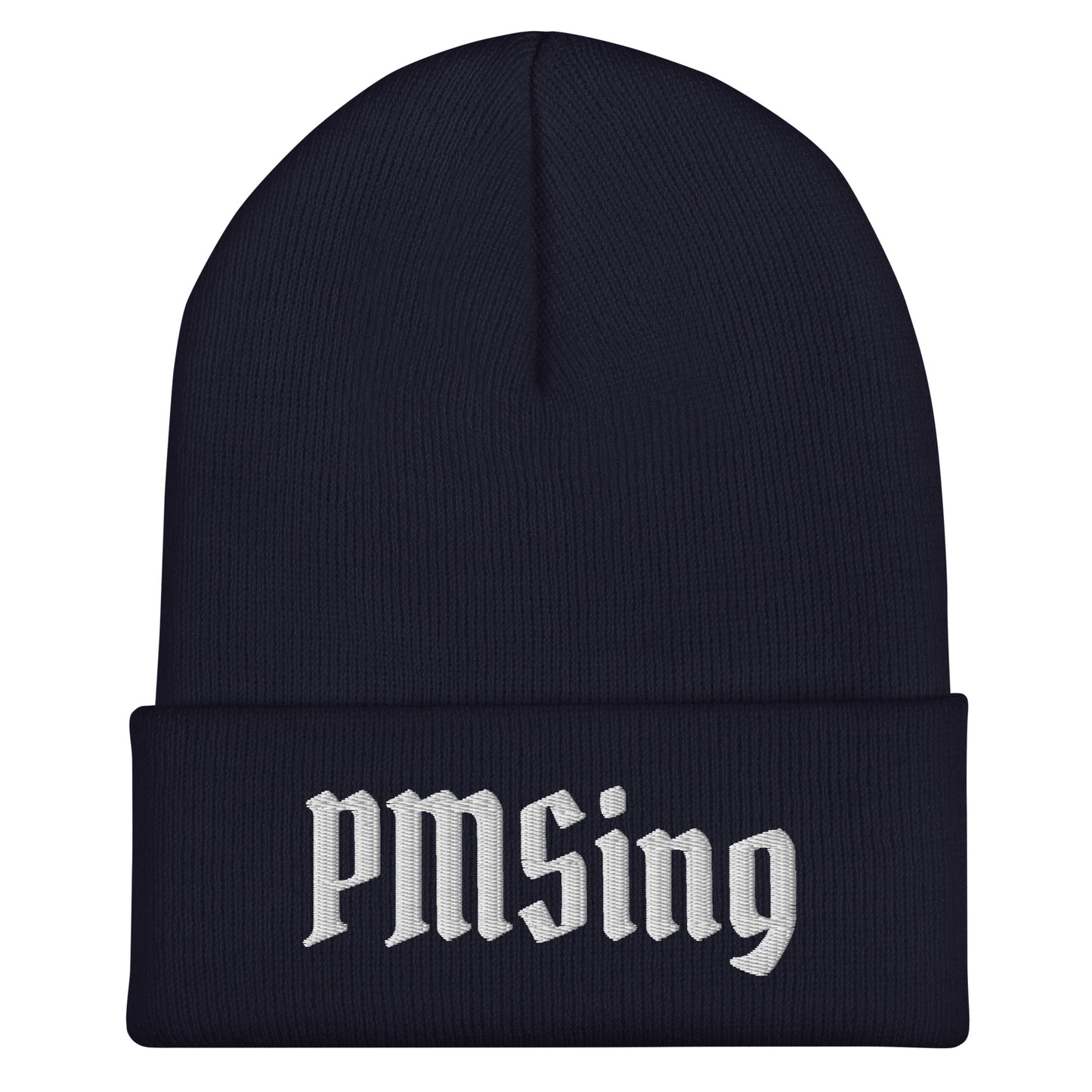 Navy PMSing Beanie