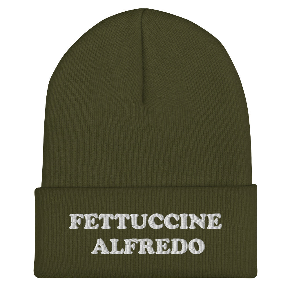 Fettuccine Alfredo Cuffed Beanie