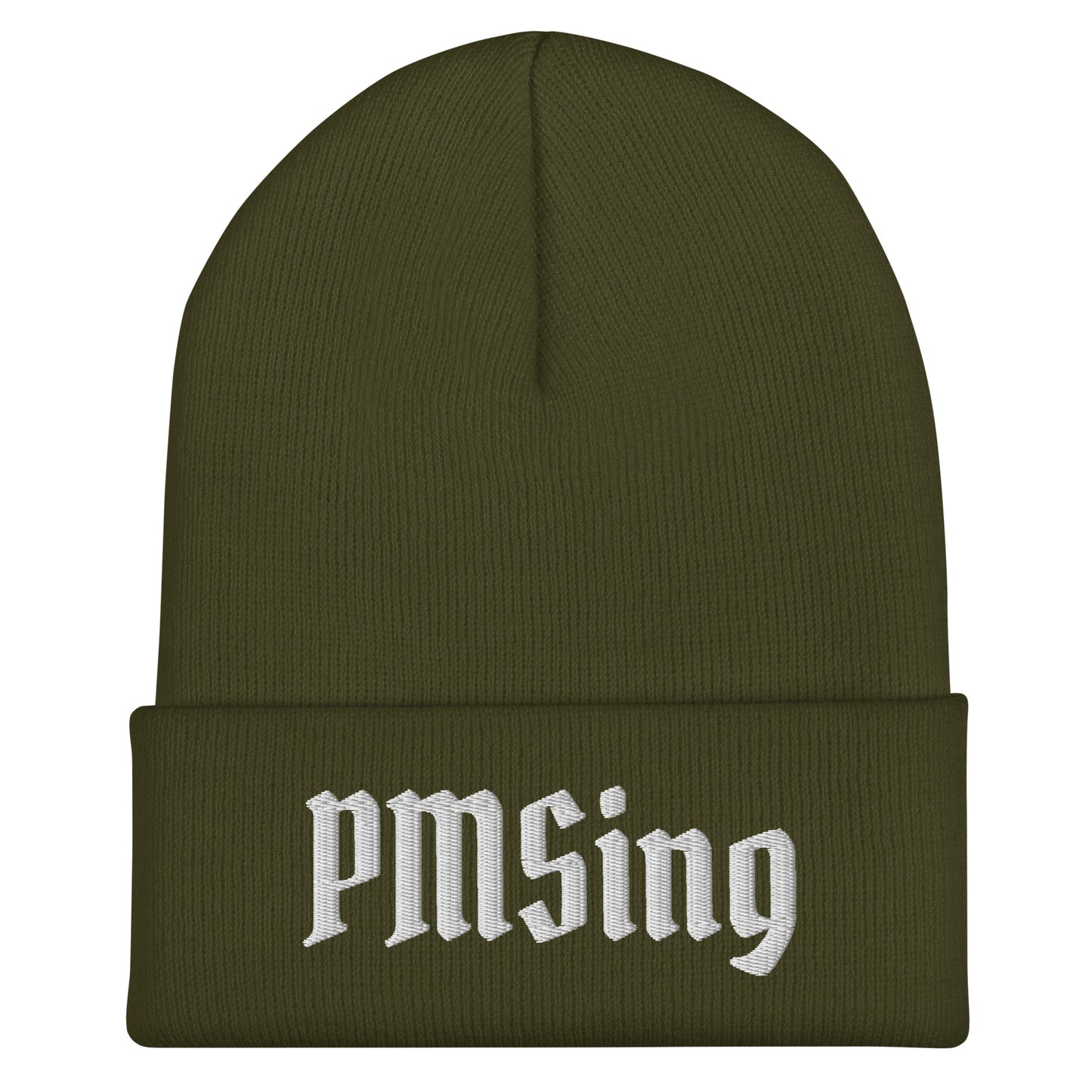 Olive Green PMSing Beanie