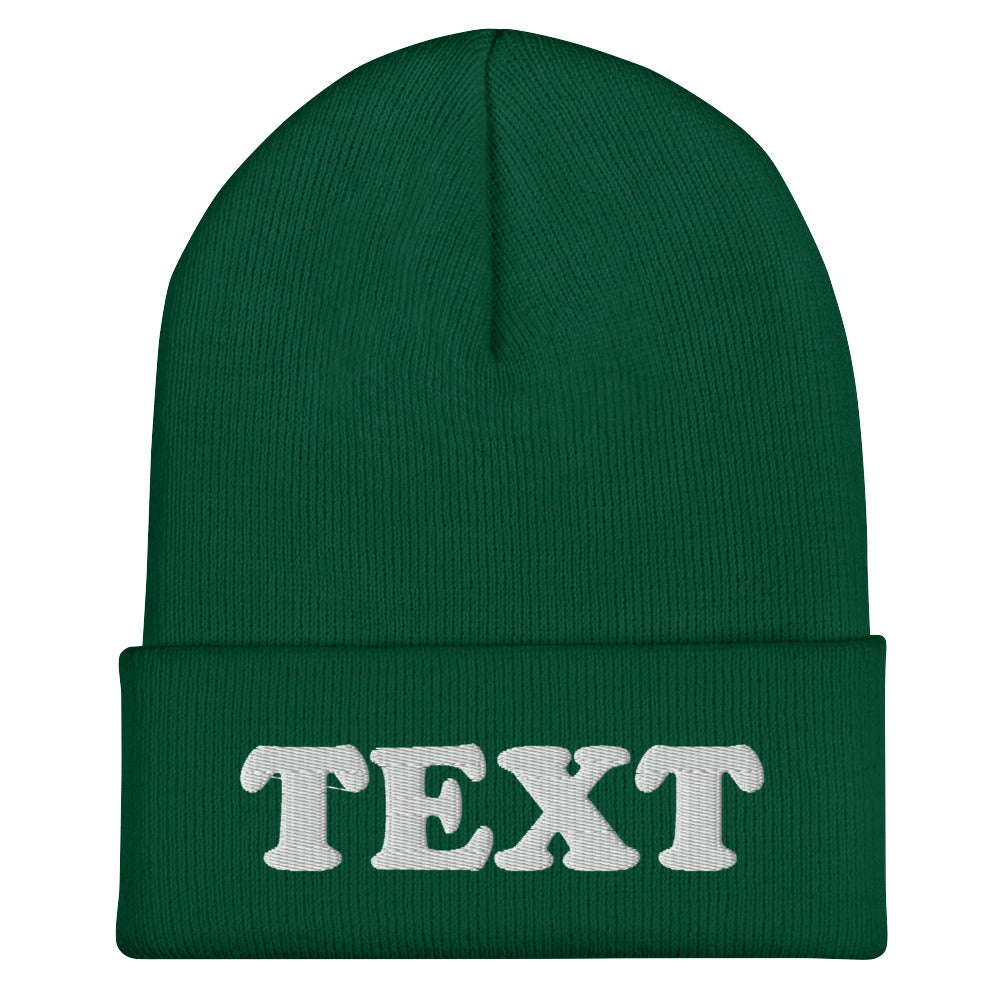 Customizable Cuffed Beanie