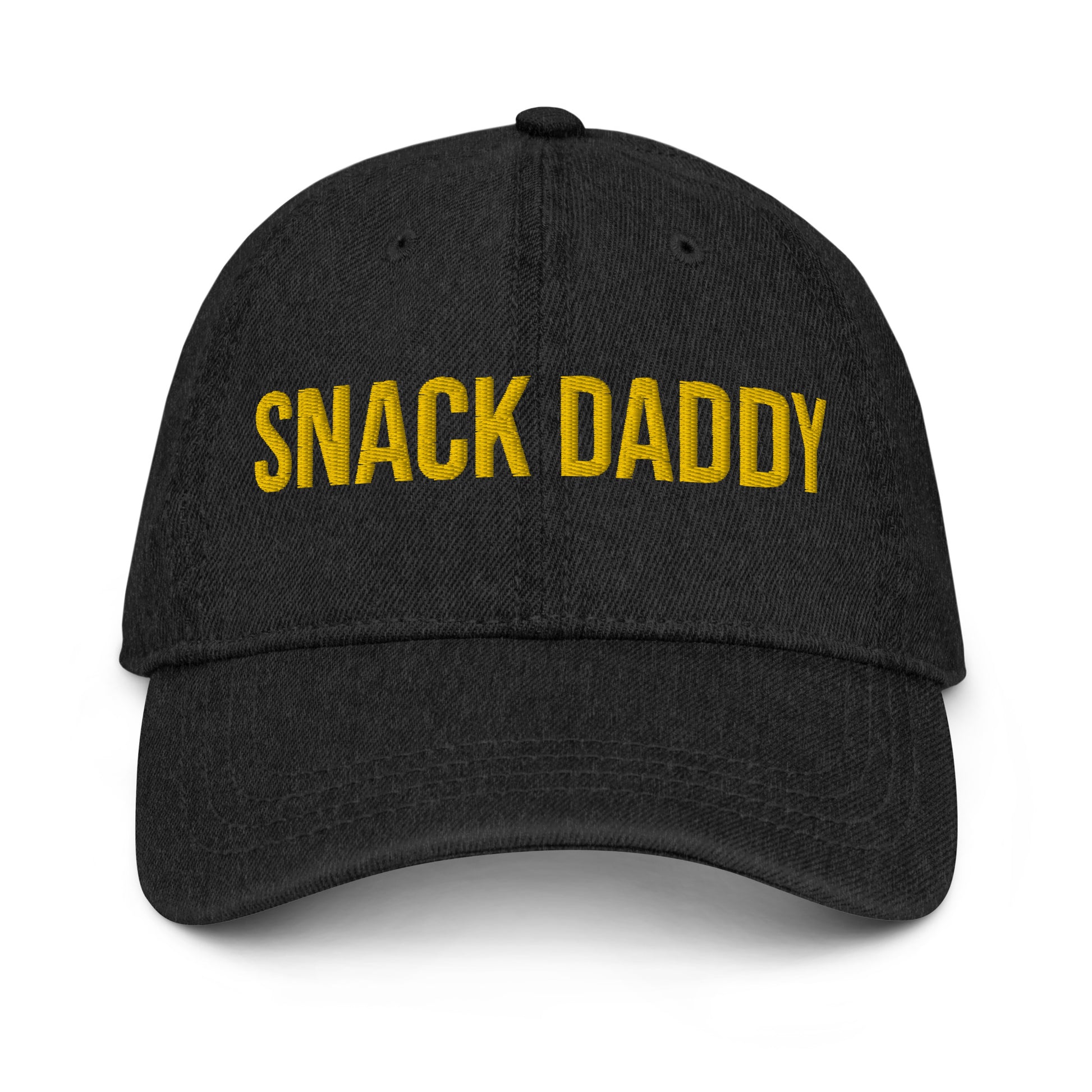 Black Snack Daddy Hat - Our Snack Daddy Hat is comfortable, adjustable and made just for you! It's a pigment-dyed denim hat, made out of 100% cotton and perfect for everyday wear.