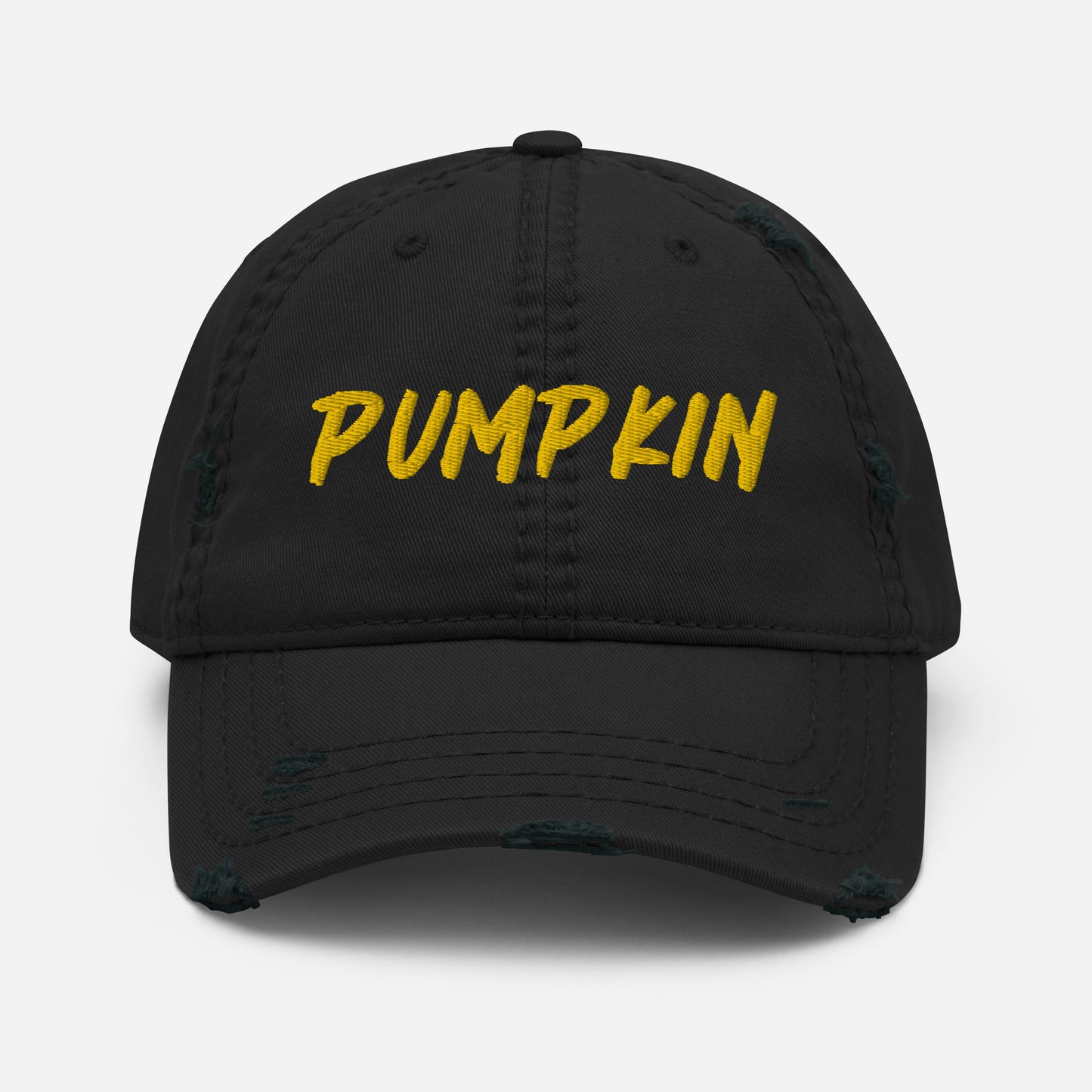 Black pumpkin dad hat from Nina's Funky Shop by ninanush - Ready for pumpkin season? This pumpkin dad hat was designed by Nina and made just for you. It's sure to stand out and makes the perfect gift for pumpkin enthusiasts of all kinds. Add a little personality to your everyday outfits and celebrate your favorite foods in our funny foodie clothing and accessories.