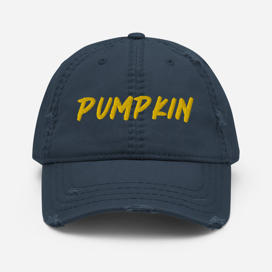 Navy blue pumpkin dad hat from Nina's Funky Shop by ninanush - Ready for pumpkin season? This pumpkin dad hat was designed by Nina and made just for you. It's sure to stand out and makes the perfect gift for pumpkin enthusiasts of all kinds. Add a little personality to your everyday outfits and celebrate your favorite foods in our funny foodie clothing and accessories. 