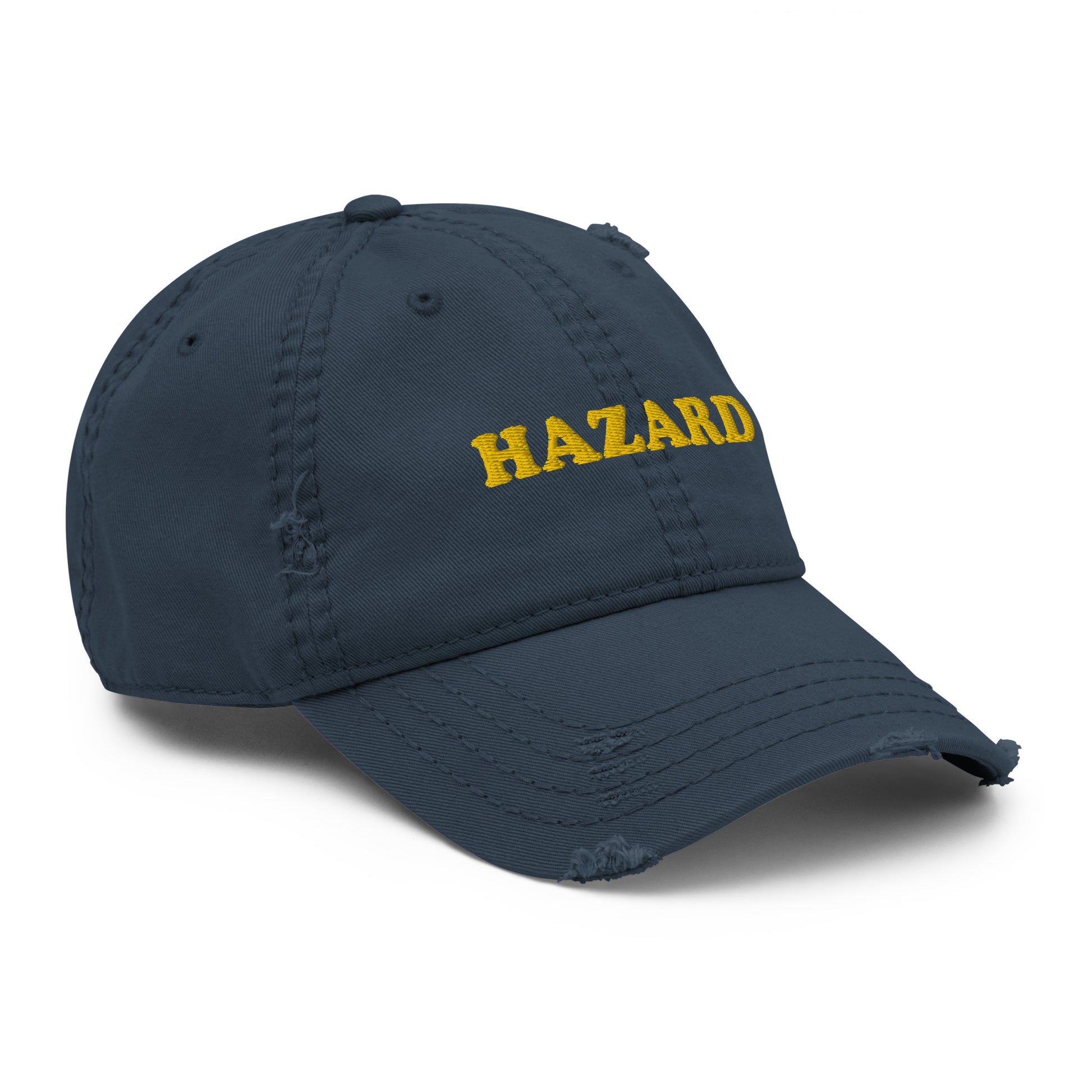 Hazard hat - Are you a hazard? Looking for a funny gift for a hazardous friend? This hazard dad hat is just what you need! It's comfortable and comes in a variety of colors with "HAZARD", expertly embroidered on the front. Designed by Nina and made just for you. 