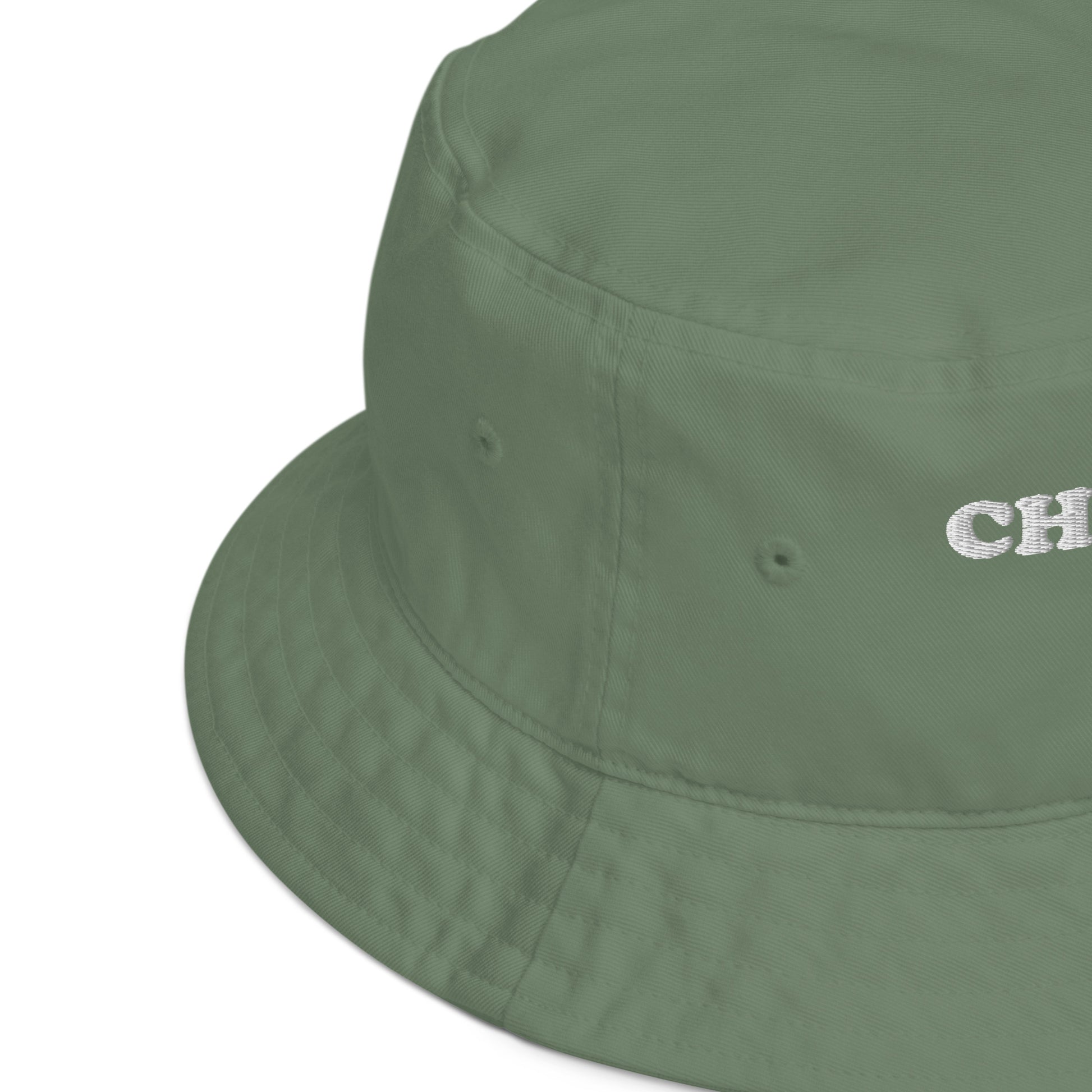 Organic cotton green bucket hat for charcuterie lovers - An embroidered charcuterie bucket hat for foodies and charcuterie enthusiasts. It's a unique bucket hat that's organic cotton, funny, comfortable and made just for you. Make a statement white you build your perfect charcuterie board or give it as an eco friendly funny gift for charcuterie lovers and queens. 