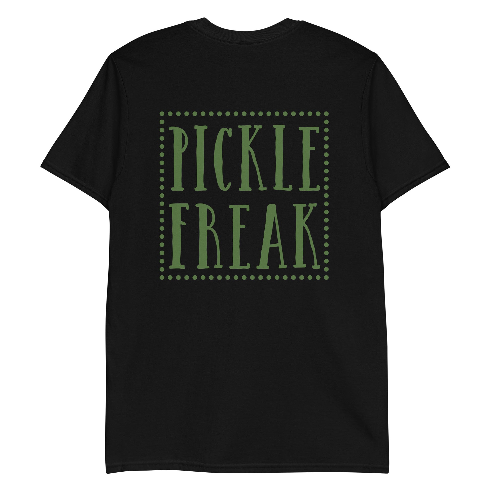 Black Pickle Shirt - Are you a pickle freak? Looking for a gift for a pickle enthusiast? Our Pickle Freak T-Shirt is soft and comfortable with a unique pickle design, expertly printed on the front. Eat pickles and make a statement in this pickle t-shirt for pickle lovers and beyond.